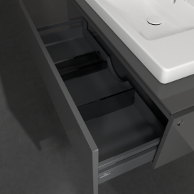 Тумба під раковину Villeroy & Boch Legato 100х38 см МДФ/ДСП глянсовий сірий B69400FP