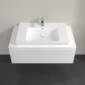 Тумба под раковину Villeroy & Boch Legato 100х38 см МДФ/ДСП белый глянцевый B69400DH