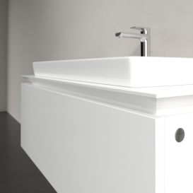Тумба под раковину Villeroy & Boch Legato 100х38 см МДФ/ДСП белый глянцевый B69400DH