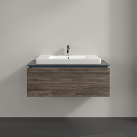 Тумба під раковину Villeroy & Boch Legato 100х38 см ДСП кам'яний дуб B69400RK