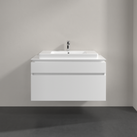 Тумба під раковину Villeroy & Boch Legato 100х55 см МДФ/ДСП білий глянсовий B69500DH