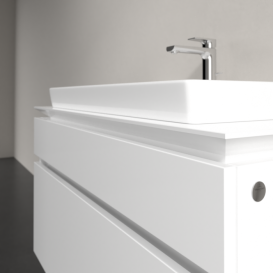 Тумба під раковину Villeroy & Boch Legato 100х55 см МДФ/ДСП білий глянсовий B69500DH