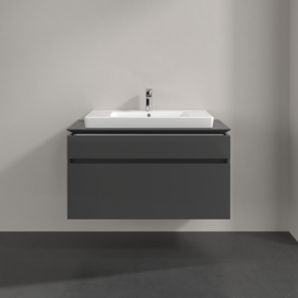 Тумба под раковину Villeroy & Boch Legato 100х55 см МДФ/ДСП глянцевый серый B69500FP