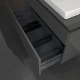 Тумба под раковину Villeroy & Boch Legato 100х55 см МДФ/ДСП глянцевый серый B69500FP