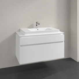 Тумба під раковину Villeroy & Boch Legato 100х55 см ДСП білий матовий B69500MS