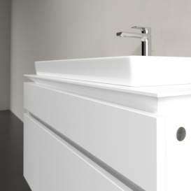 Тумба під раковину Villeroy & Boch Legato 100х55 см ДСП білий матовий B69500MS