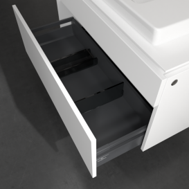 Тумба під раковину Villeroy & Boch Legato 100х55 см ДСП білий матовий B69500MS