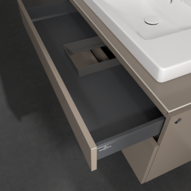 Тумба под раковину Villeroy & Boch Legato 100х55 см ДСП трюфель серый B69500VG