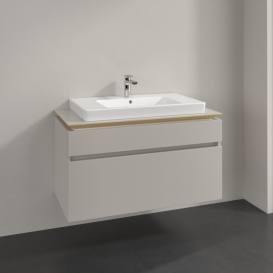 Тумба под раковину Villeroy & Boch Legato 100х55 см ДСП нежно-серый B69500VK