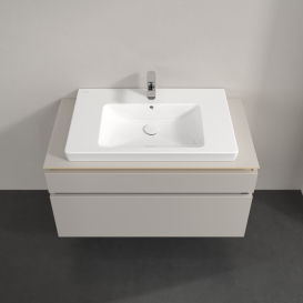 Тумба под раковину Villeroy & Boch Legato 100х55 см ДСП нежно-серый B69500VK