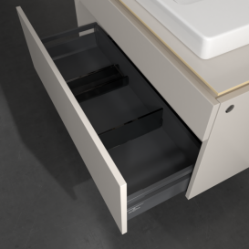 Тумба под раковину Villeroy & Boch Legato 100х55 см ДСП нежно-серый B69500VK