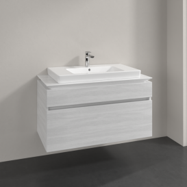 Тумба під раковину Villeroy & Boch Legato 100х55 см ДСП біле дерево B69500E8