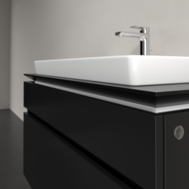 Тумба под раковину Villeroy & Boch Legato 100х55 см МДФ/ДСП черный матовый лак B69500PD