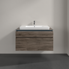 Тумба під раковину Villeroy & Boch Legato 100х55 см ДСП кам'яний дуб B69500RK