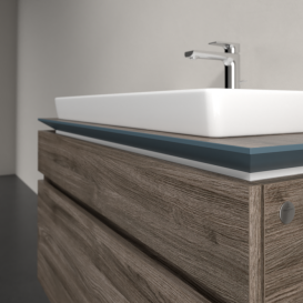 Тумба під раковину Villeroy & Boch Legato 100х55 см ДСП кам'яний дуб B69500RK