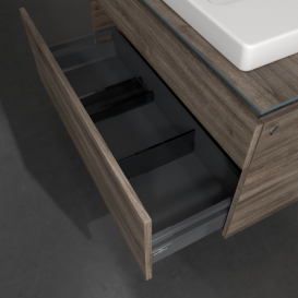 Тумба під раковину Villeroy & Boch Legato 100х55 см ДСП кам'яний дуб B69500RK