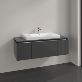 Тумба под раковину Villeroy & Boch Legato 120х38 см МДФ/ДСП глянцевый серый B69600FP