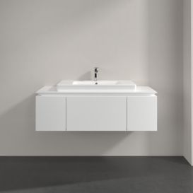 Тумба під раковину Villeroy & Boch Legato 120х38 см ДСП білий матовий B69600MS