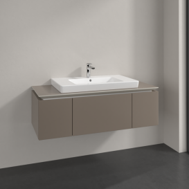 Тумба під раковину Villeroy & Boch Legato 120х38 см ДСП сірий трюфель B69600VG