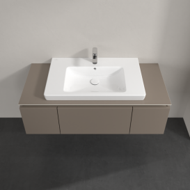 Тумба під раковину Villeroy & Boch Legato 120х38 см ДСП сірий трюфель B69600VG
