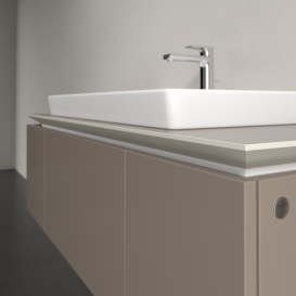 Тумба під раковину Villeroy & Boch Legato 120х38 см ДСП сірий трюфель B69600VG