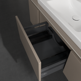 Тумба під раковину Villeroy & Boch Legato 120х38 см ДСП сірий трюфель B69600VG