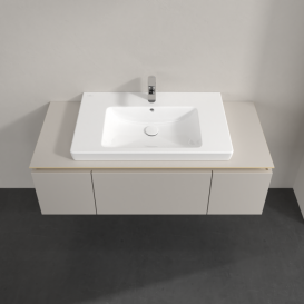 Тумба під раковину Villeroy & Boch Legato 120х38 см ДСП ніжно-сірий B69600VK