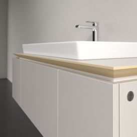 Тумба під раковину Villeroy & Boch Legato 120х38 см ДСП ніжно-сірий B69600VK