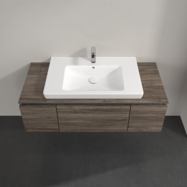 Тумба під раковину Villeroy & Boch Legato 120х38 см ДСП кам'яний дуб B69600RK