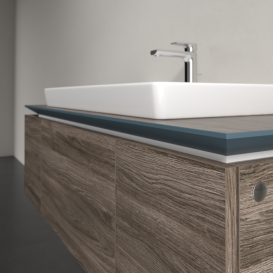 Тумба під раковину Villeroy & Boch Legato 120х38 см ДСП кам'яний дуб B69600RK