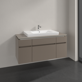 Тумба під раковину Villeroy & Boch Legato 120х55 см ДСП сірий трюфель B69700VG