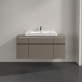 Тумба під раковину Villeroy & Boch Legato 120х55 см ДСП сірий трюфель B69700VG