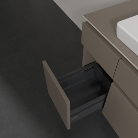 Тумба під раковину Villeroy & Boch Legato 120х55 см ДСП сірий трюфель B69700VG