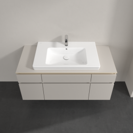 Тумба під раковину Villeroy & Boch Legato 120х55 см ДСП ніжно-сірий B69700VK