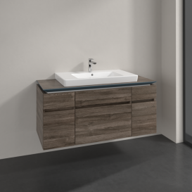 Тумба під раковину Villeroy & Boch Legato 120х55 см ДСП кам'яний дуб B69700RK