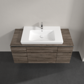 Тумба під раковину Villeroy & Boch Legato 120х55 см ДСП кам'яний дуб B69700RK