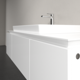 Тумба під раковину Villeroy & Boch Legato 140х38 см МДФ/ДСП білий глянсовий B69800DH