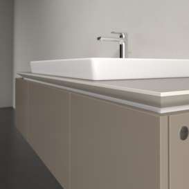 Тумба під раковину Villeroy & Boch Legato 140х38 см ДСП сірий трюфель B69800VG