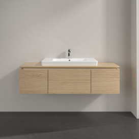 Тумба під раковину Villeroy&Boch Legato 140х38 см ДСП північний дуб B69800VJ