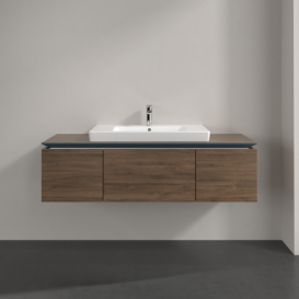 Тумба под раковину Villeroy & Boch Legato 140х38 см ДСП дуб аризона B69800VH