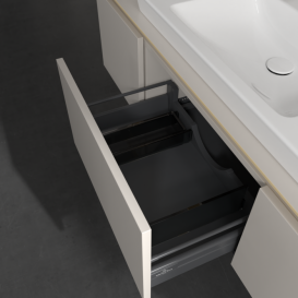 Тумба під раковину Villeroy & Boch Legato 140х38 см ДСП ніжно-сірий B69800VK