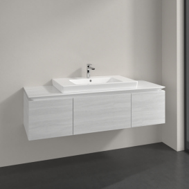 Тумба під раковину Villeroy & Boch Legato 140х38 см ДСП біле дерево B69800E8