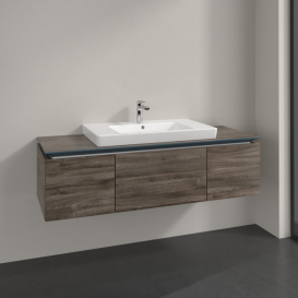 Тумба під раковину Villeroy & Boch Legato 140х38 см ДСП кам'яний дуб B69800RK