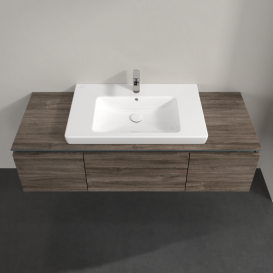 Тумба під раковину Villeroy & Boch Legato 140х38 см ДСП кам'яний дуб B69800RK