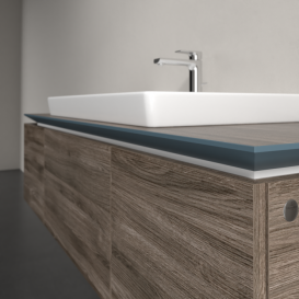 Тумба під раковину Villeroy & Boch Legato 140х38 см ДСП кам'яний дуб B69800RK