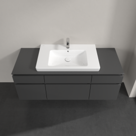 Тумба под раковину Villeroy & Boch Legato 140х55 см МДФ/ДСП глянцевый серый B69900FP