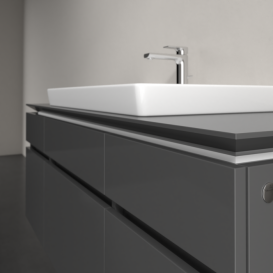 Тумба под раковину Villeroy & Boch Legato 140х55 см МДФ/ДСП глянцевый серый B69900FP