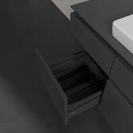 Тумба под раковину Villeroy & Boch Legato 140х55 см МДФ/ДСП глянцевый серый B69900FP