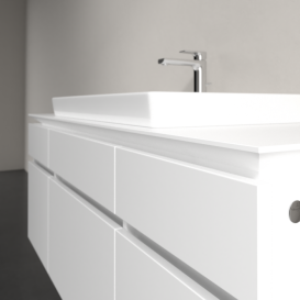 Тумба під раковину Villeroy & Boch Legato 140х55 см ДСП білий матовий B69900MS