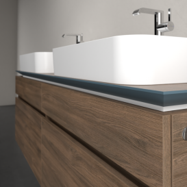 Тумба під раковину Villeroy & Boch Legato 160х55 см з підсвічуванням ДСП дуб аризона B768L0VH